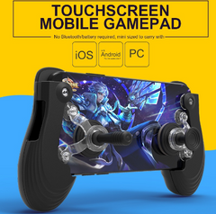 Compatible With Apple, Mini Pro Size Touch Screen Mobile Gamepad  Gamepad Joystick Suction Cup For IOS Android Mobile Gamepad Pad Game Controller