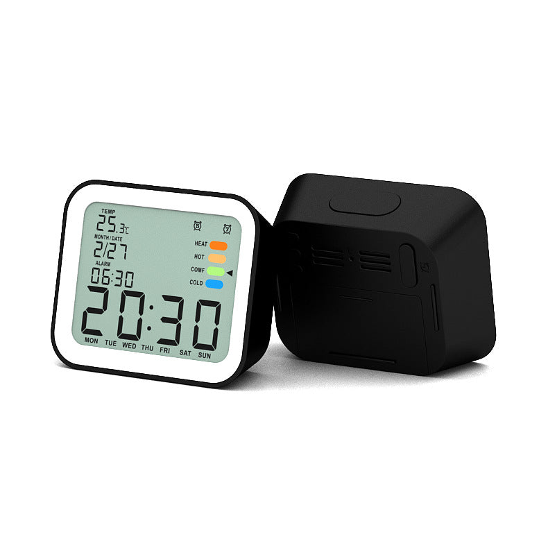 Alarm-Clock Calendar Desk Battery-Operated Backlight Electronic With And Snooze