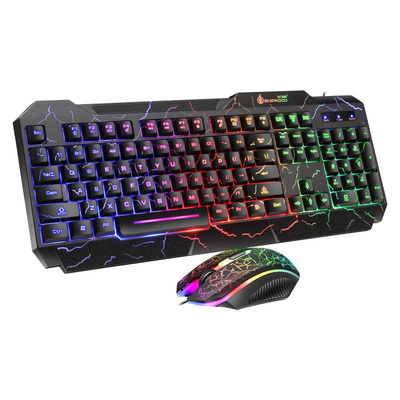 Luminous 4D Gaming Keyboard And Mouse Set Luminous Keyboard And Mouse