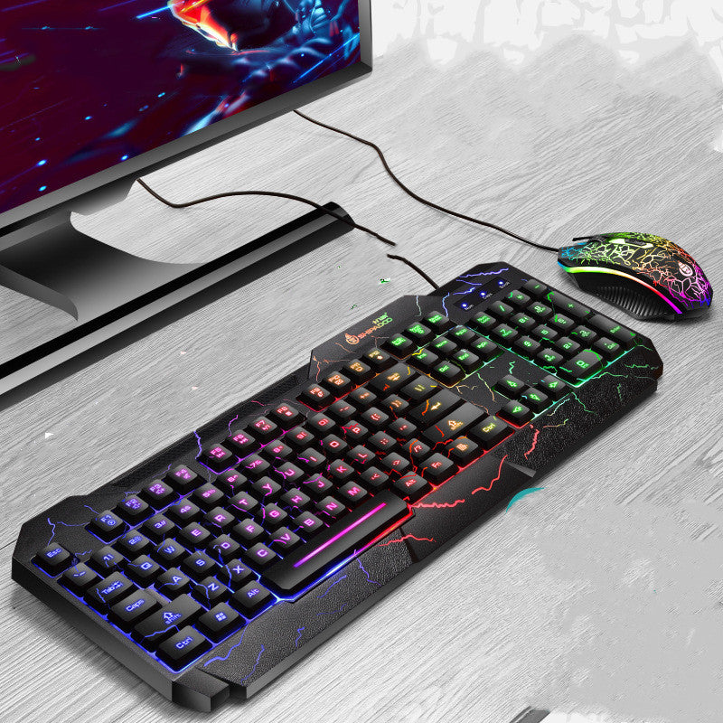 Luminous 4D Gaming Keyboard And Mouse Set Luminous Keyboard And Mouse