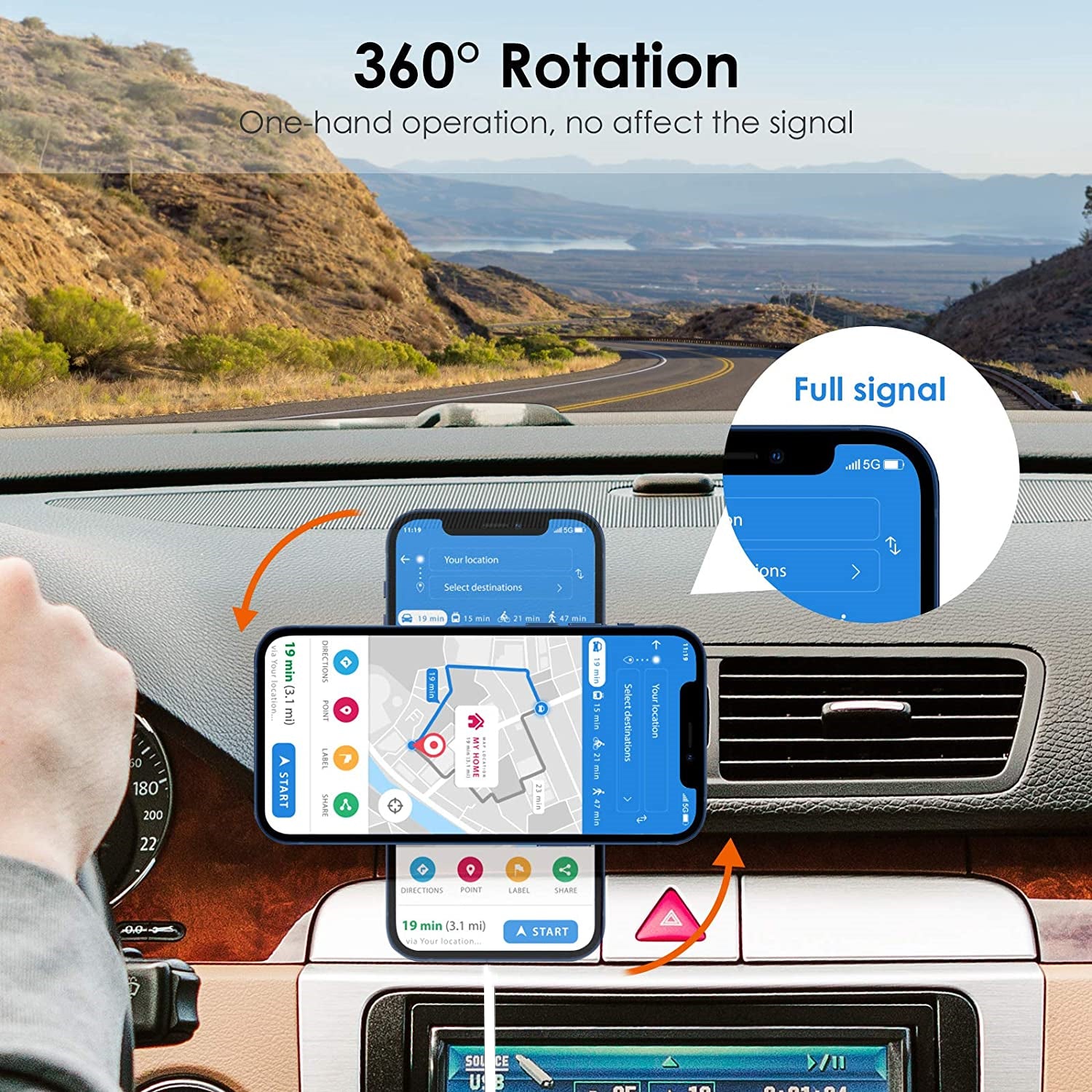 Magnetic Suction Mobile Phone Wireless Charging Car Wireless Mobile Phone