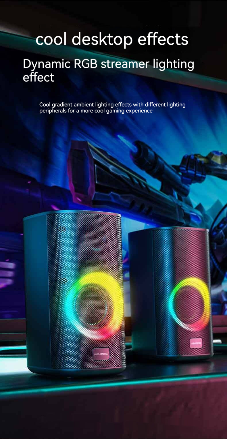 Game Colorful E-sports Desktop Bluetooth Speaker Dual Speaker Computer Stereo Speaker
