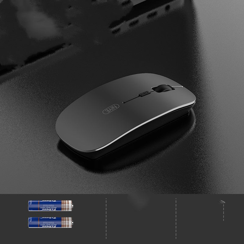 Wireless mouse battery version silent ultra-thin sliding mouse