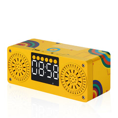 Wooden Clock Bluetooth Speaker Retro Subwoofer