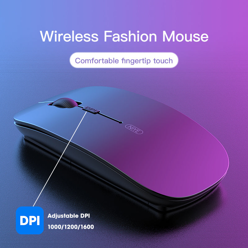 Wireless mouse battery version silent ultra-thin sliding mouse