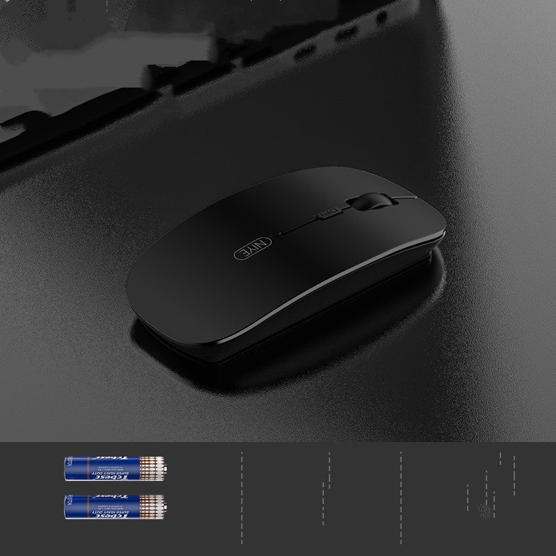 Wireless mouse battery version silent ultra-thin sliding mouse