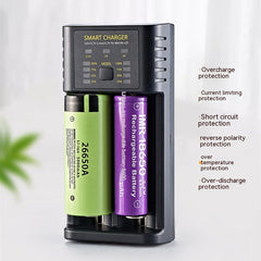 18650 Charger 4 Slot USB Lithium Ion 37V Battery Aani-mh 12V Battery High Current 2A Charging Case