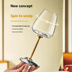 Fancy Decanter Cup Creative Rotational Goblets Wine Glass Household Kitchen Gadgets