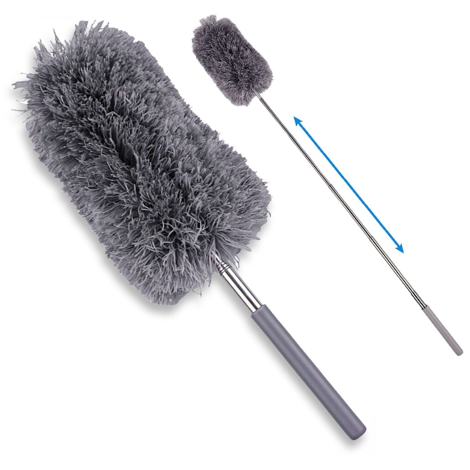 Adjustable Soft Microfiber Feather Duster Dusting Brush Household Cleaning Tool