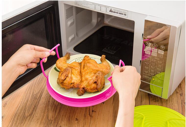 Multifunctional Microwave Layered Steaming Rack Kitchen Gadgets