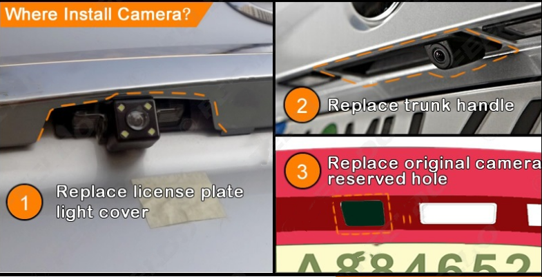 Old Vios Reversing Rear View Camera