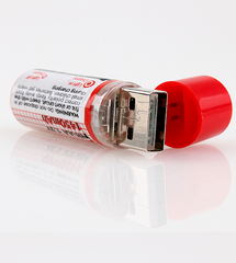 2 x USB AA 1450mAh 1.2V Ni-MH Rechargeable Batteries